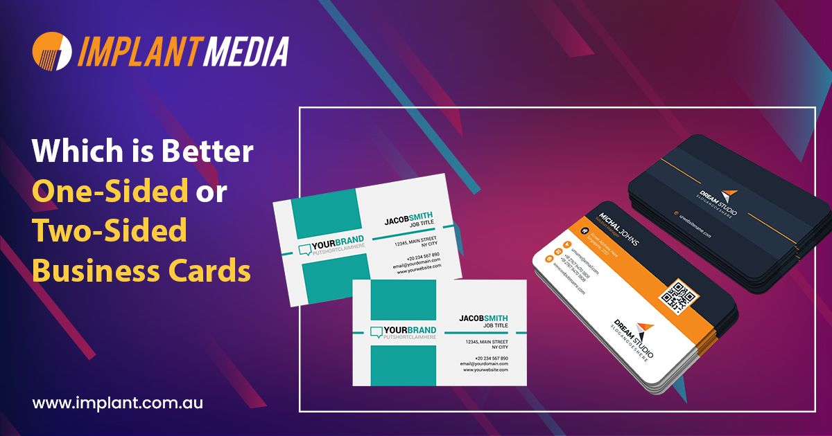One-Sided or Two-Sided Business Cards Choose the Best